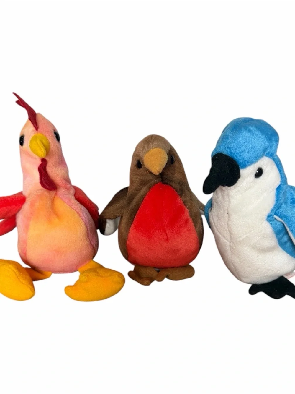 TY Beanie Babies Vintage Lot of 3 Rocket,Early, Strut w/ Tags